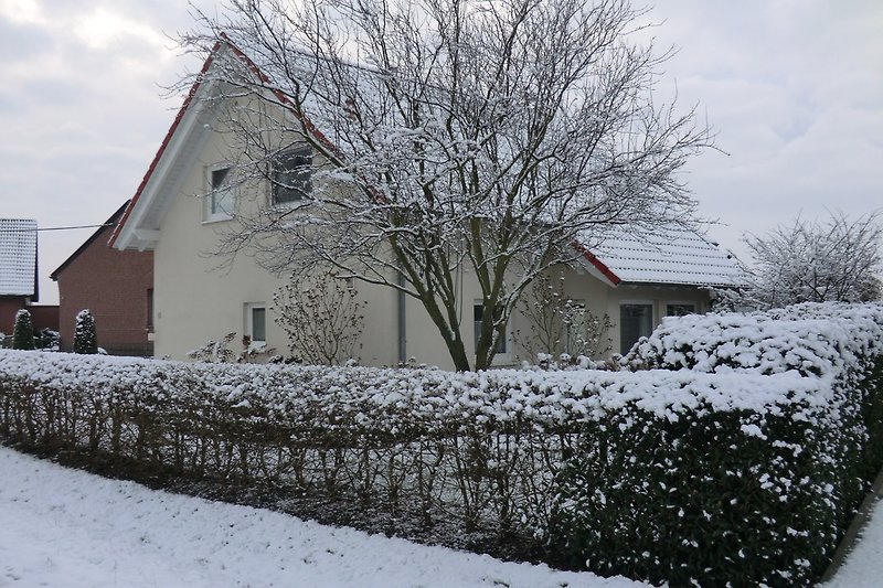 Huis in de winter