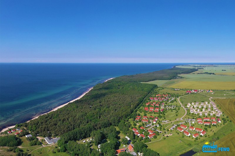 Luftbild mit Ostsee