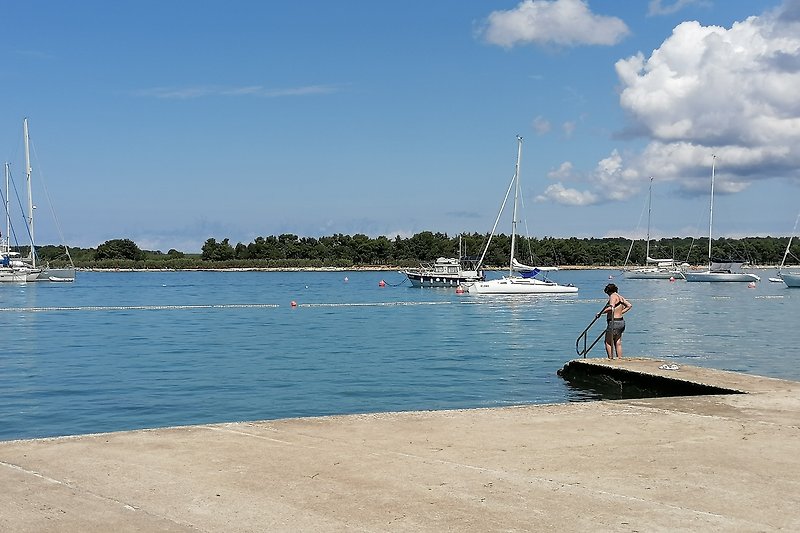 Verbringen Sie Ihren Urlaub in diesem idyllischen Ferienhaus am See. Genießen Sie das Bootfahren und entspannen Sie am Strand.
