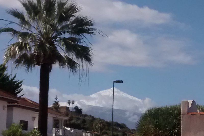 Vista desde la casa hacia el Teide