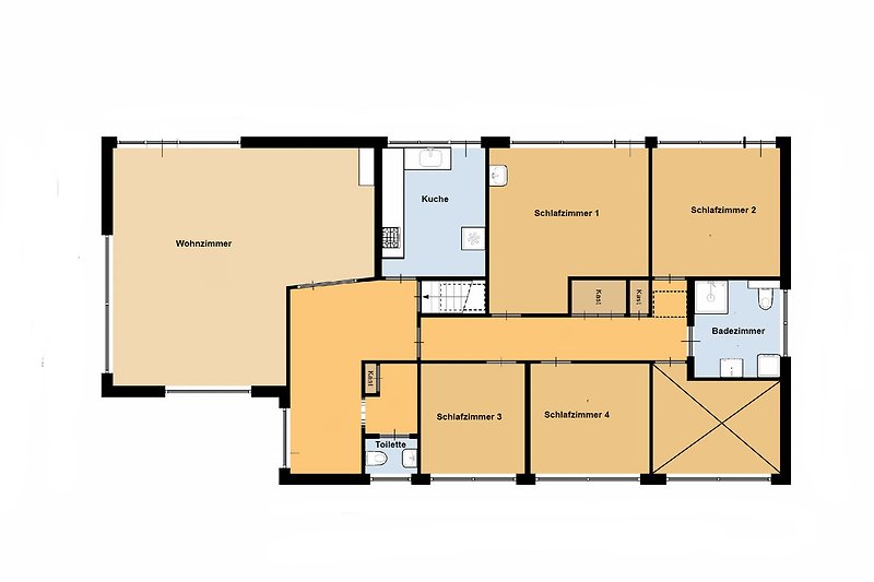 Schönes Haus mit technischer Zeichnung und schematischem Plan von Ferienhaus Wantveld Noordwijk am Meer und Dunen