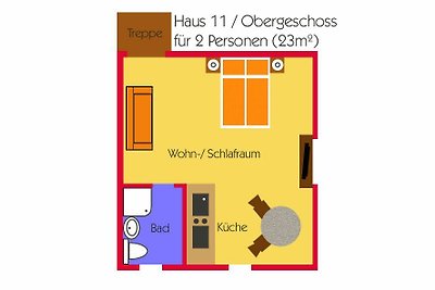 Ferienwohnung für 2Pers. am Strand