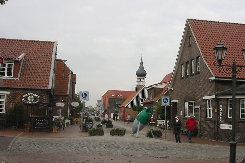 Historic city center with artist's house