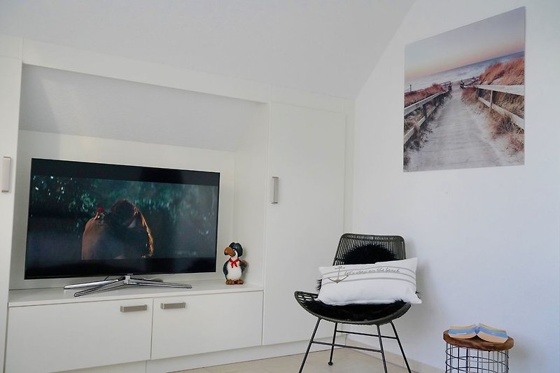 Zweites Doppelbett Schlafzimmer mit Smart TV