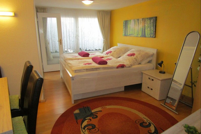 1. Bedroom with double bed