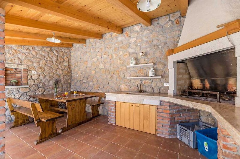Terrasse, Sitzbereich, Grill