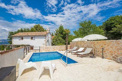 Rustic stone house JELA with pool