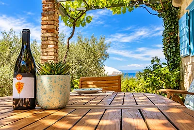 piscine Maison Elly et vue sur la mer