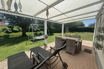Ferienhaus mit Sauna in Strandnähe