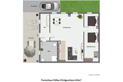 Ferienhaus Völker mit Seeblick