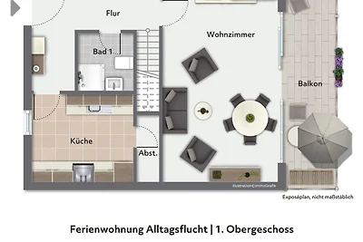 Fewo Alltagsflucht mit Ostseeblick