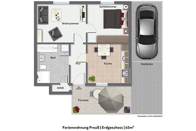 Ferienwohnung Preuß Schweriner See