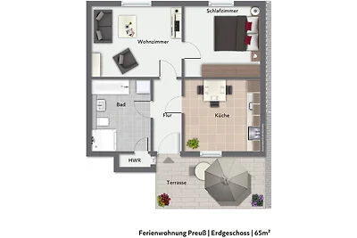 Ferienwohnung Preuß Schweriner See