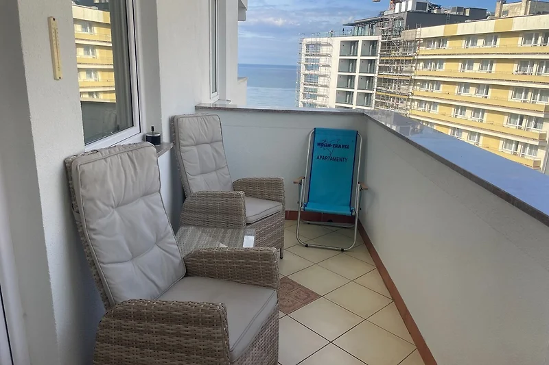 Balkon mit freiem Blick