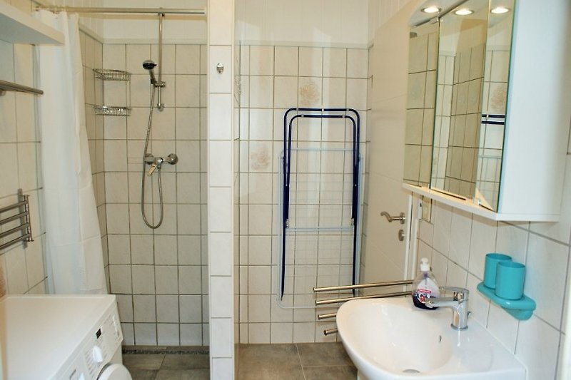 Salle de bain avec douche / WC / machine à laver