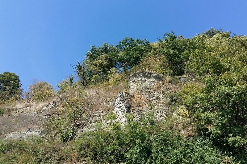 Neben sanften Hügeln mit Wiesen und Weuden gibt es auch schroffe Felsen.