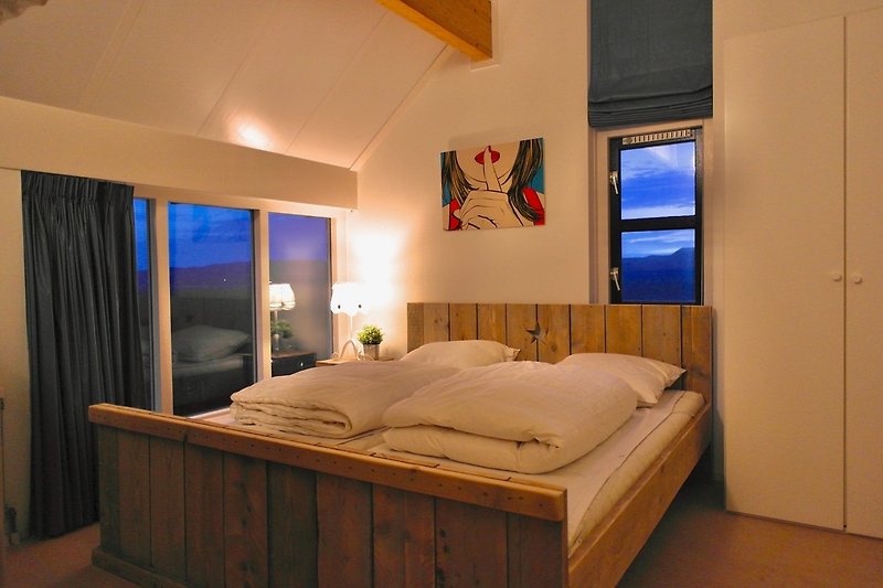 Schlafzimmer mit Düneblick