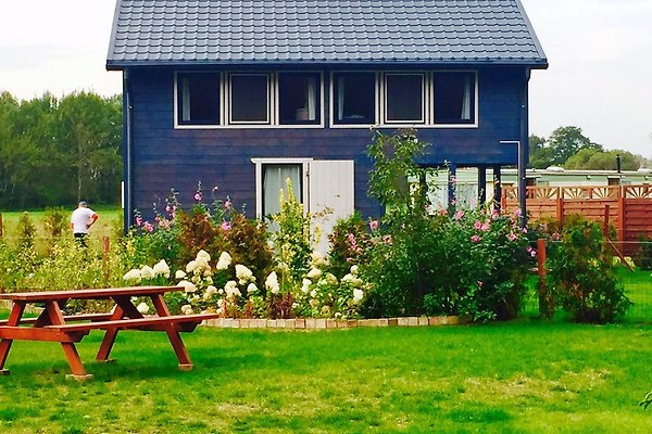 Das blaue Haus am Sandstrand in Nowe Warpno - Herr D. Jedynski