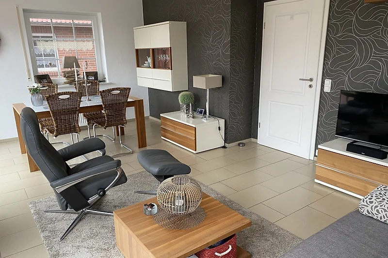 Originele Stressless Relax-fauteuil met voetenbank voor tv