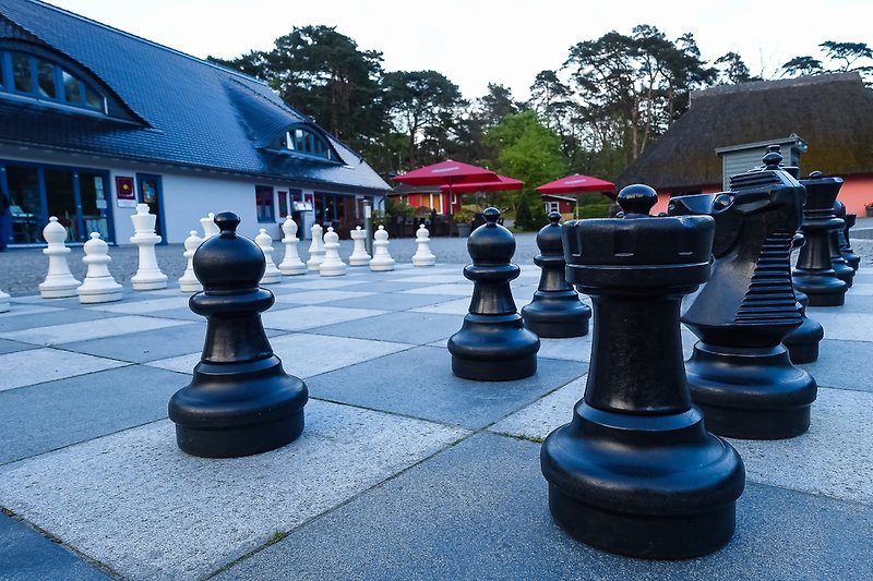 Schach im Freien spielen