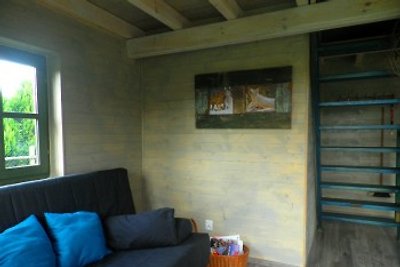 Summerhouse des poutres en bois
