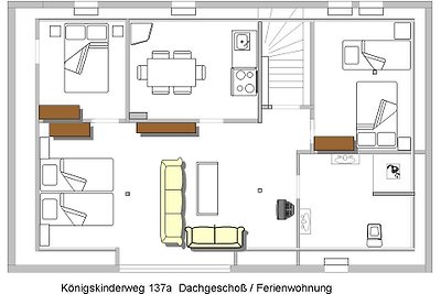 3 Zimmer Wohnung für 7 Pers.