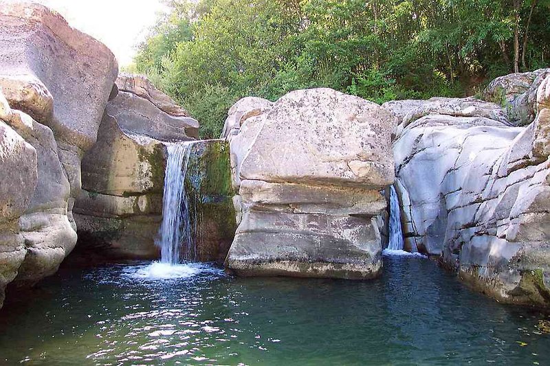 Fluss Farma Wasserfall