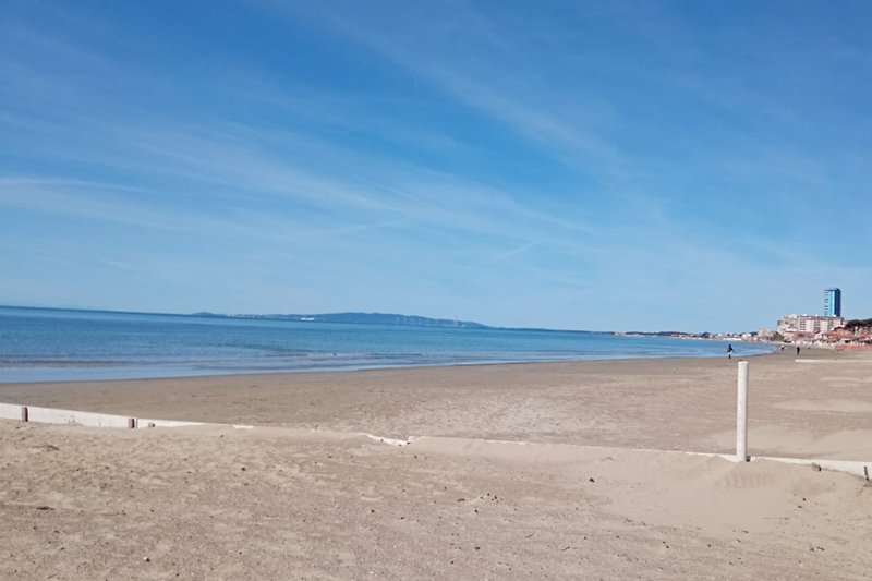White sandy beach near Follonica