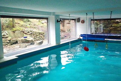 Casa de vacaciones con piscina y sauna