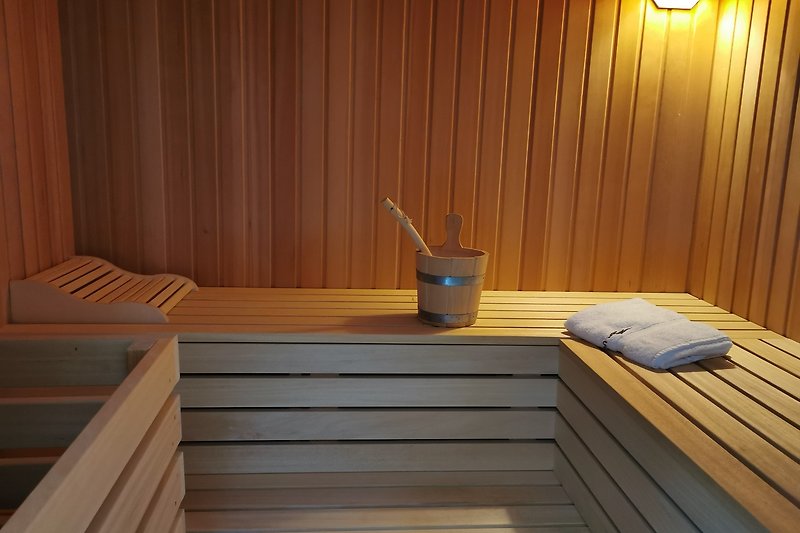 Sauna neben dem Bad
