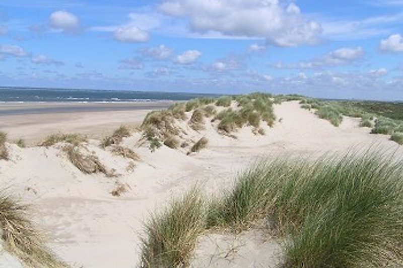 Wetter-Strand und Dünen auf Schouwen-Duiveland. In Zeeland gibt es die meisten Sonnenstunden der Niederlande.