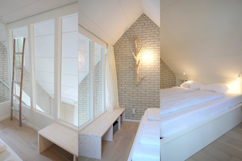 Schlafzimmer mit Doppelbett 180x200