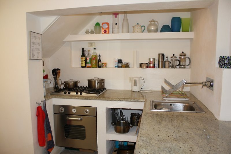 Kitchen with gas cooker