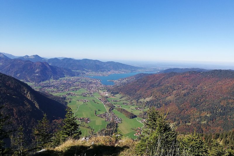 Tegernsee vom Rinnerspitz aus gesehen