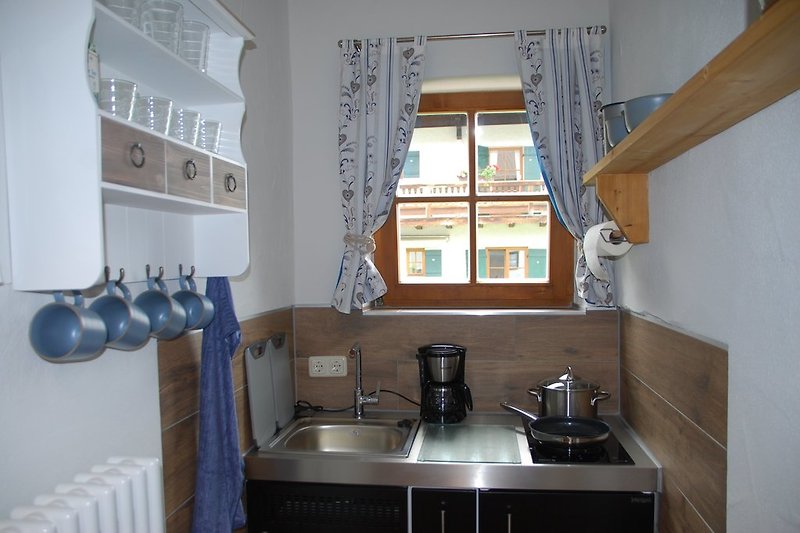 Pantry-Küche mit Induktionskochfeld