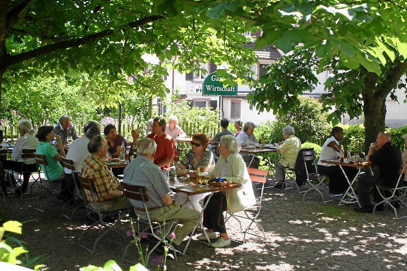 Restaurant de jardin dans le Markgräflerland