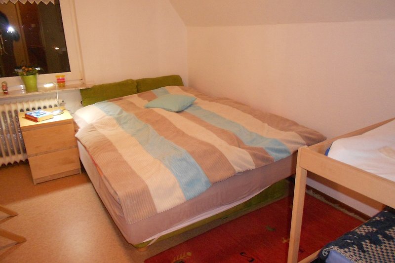 Einzel- oder Doppelbett in Schlafzimmer Nummer 3