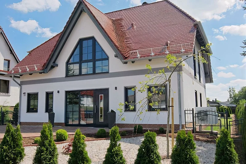 Vooraanzicht van het huis