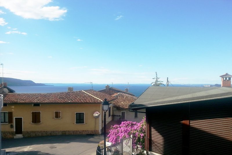 View on the village Pulciano from the window