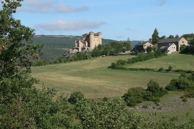 Ansicht Gruppenhaus und Schloss Cabrières