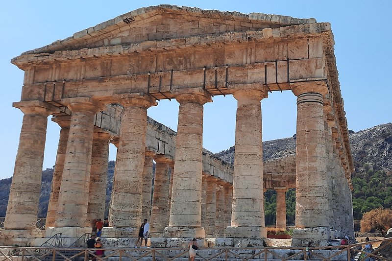 Tempel in Segesta, ganz in der Nähe.