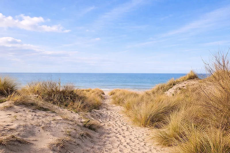 Sandstrand Bredene ( nur wenige Minuten zu Fuß vom Chalet entfernt )