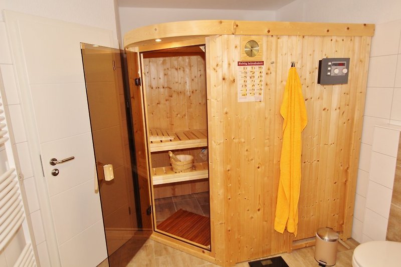 Sauna mit Bio-Ofen