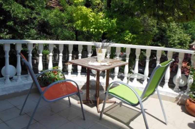 Large terrace, about 30 m2, where you can relax quietly or have a barbecue.