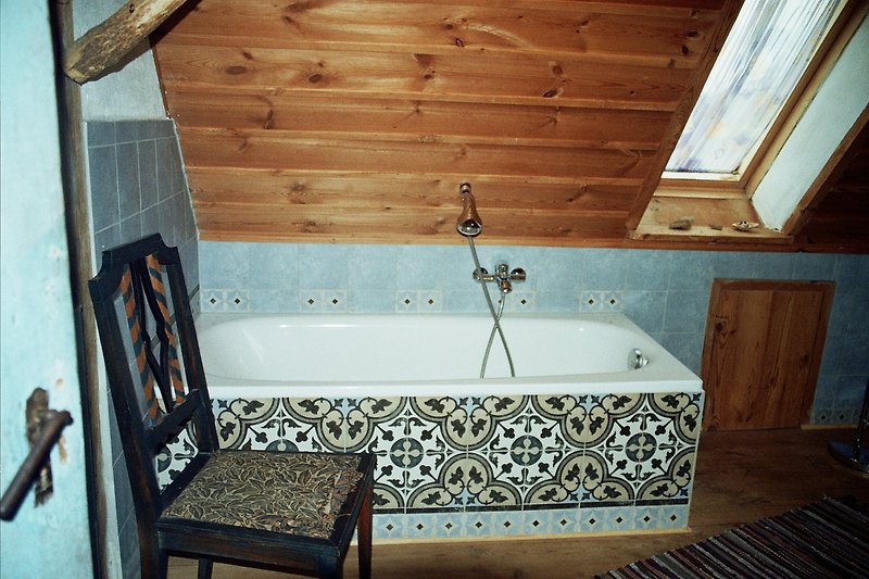 Das Bad im Obergeschoss