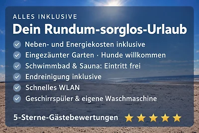 Wundervolle Insel-Reetkate mit Hund