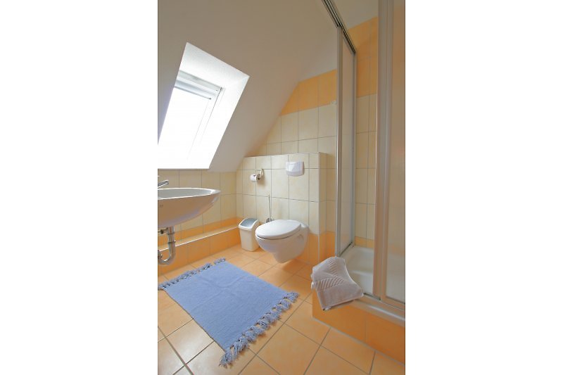 Bad mit Fenster, DU/WC ud Waschbecken
