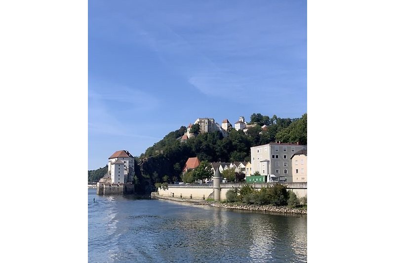 Passau,Blick auf Veste
