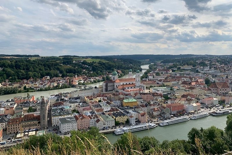 Passau -Blick vom Oberhaus