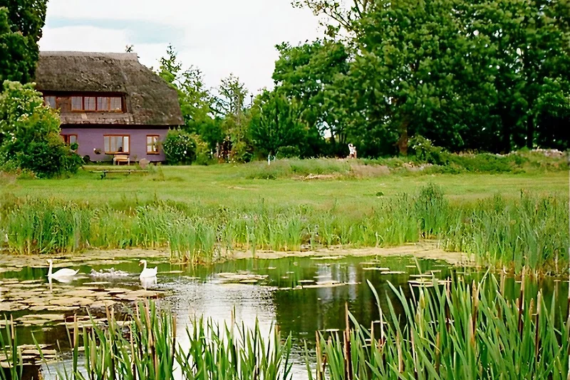 Uitzicht op `huis